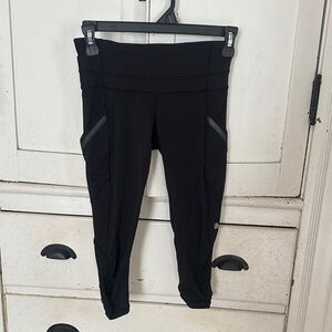 Lululemon Black Athletic Leggings with Side Pockets